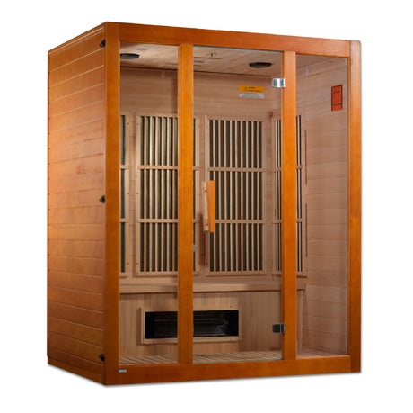 Maxxus "Alpine" Dual Tech 3 person Low EMF FAR Infrared Sauna Canadian Hemlock Take A Break Spas & Billiards.