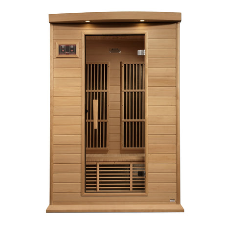Maxxus 2 Person Near Zero EMF FAR Infrared Sauna - Canadian Hemlock Take A Break Spas & Billiards.