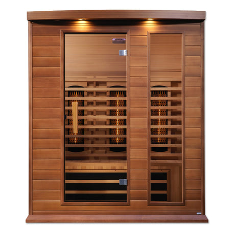 Maxxus 3 Person Full Spectrum Infrared Sauna - Canadian Red Cedar Take A Break Spas & Billiards.