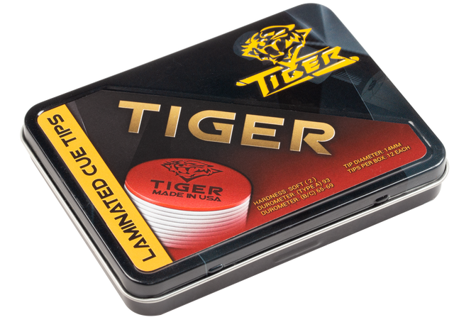 Tiger Laminated QTTLT12 Tips - Box of 12 Tiger Laminated