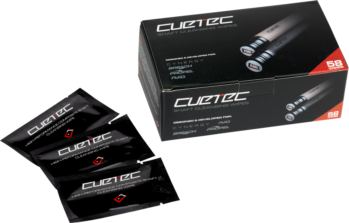 Cuetec Cynergy SPCTW58 Shaft Wipes - 58ct Box Cuetec Cynergy