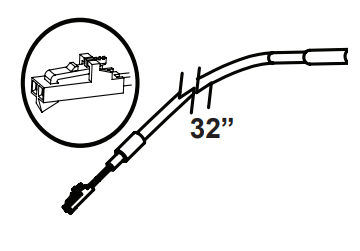 6472-525 Sensor: Hi-limit 2' 8" LX 2-pin